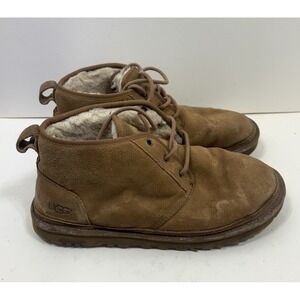 UGG Neumel 3236 Chukka Ankle Boots Chestnut Suede Men's Size 11 Warm Lined
